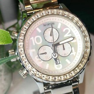 NIXON - ニクソン 腕時計 42-20 クロノグラフ シルバー シェル NIXON - ニクソン 腕時計 42-20 クロノグラフ シルバー シェル