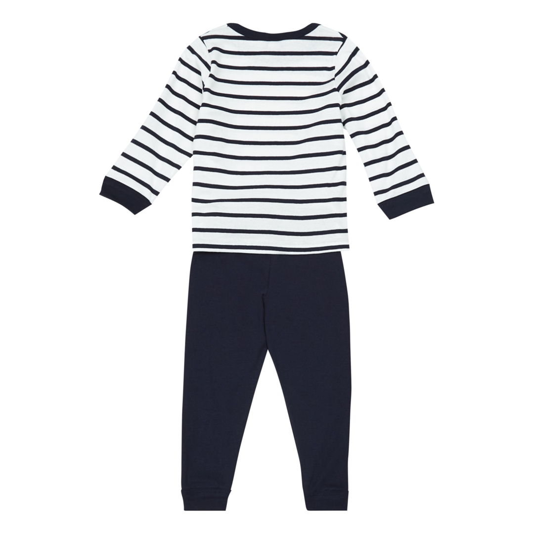 PETIT BATEAU(プチバトー)の新品 タグ付き プチバトー マリニエール ボーダー 長袖 パジャマ 5ans キッズ/ベビー/マタニティのキッズ服男の子用(90cm~)(パジャマ)の商品写真