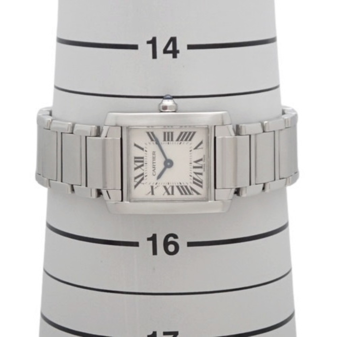 Cartier(カルティエ)のカルティエ タンクフランセーズSM W51008Q3 SS クオーツ 腕時計 ホワイト シルバー レディース 40802086608【中古】【アラモード】 レディースのファッション小物(腕時計)の商品写真