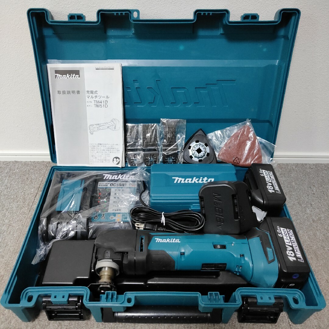 Makita(マキタ)の美品!　マキタ　18V　充電式マルチツール　TM51D　セット その他のその他(その他)の商品写真