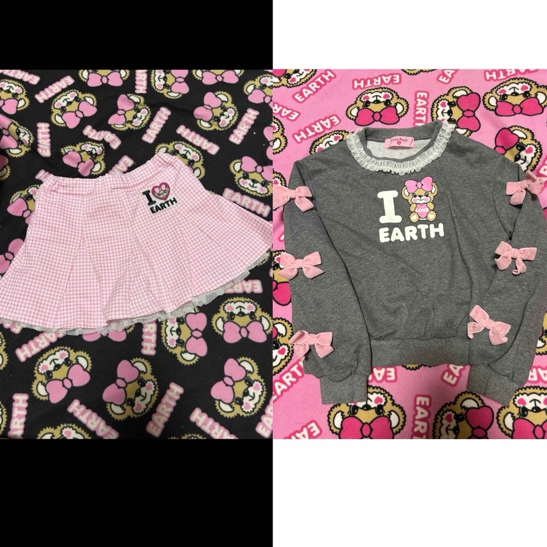 EARTHMAGIC(アースマジック)の専用💓 キッズ/ベビー/マタニティのキッズ服女の子用(90cm~)(Tシャツ/カットソー)の商品写真