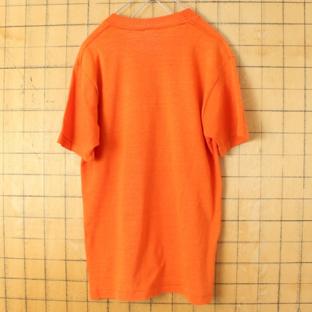 70s80s USA FANTAファンタ 半袖Tシャツ オレンジ S aw112 メンズのトップス(Tシャツ/カットソー(半袖/袖なし))の商品写真