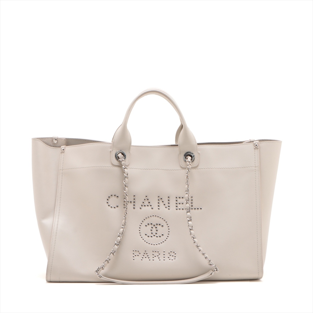 CHANEL(シャネル)のシャネル  キャビアスキン  ベージュ レディース トートバッグ レディースのバッグ(トートバッグ)の商品写真