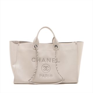 シャネル(CHANEL)のシャネル  キャビアスキン  ベージュ レディース トートバッグ(トートバッグ)