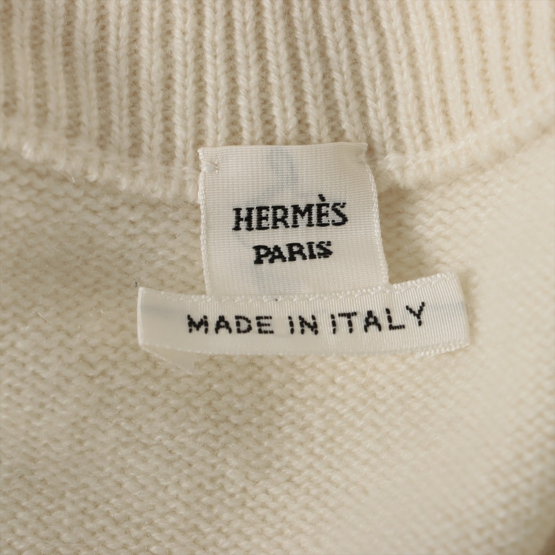 Hermes(エルメス)のエルメス セリエ カシミヤ 34 アイボリー レディース その他アウター レディースのジャケット/アウター(その他)の商品写真