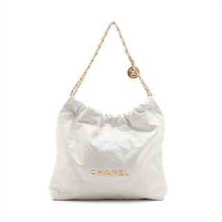 シャネル(CHANEL)のシャネル  レザー  ホワイト レディース ショルダーバッグ(ショルダーバッグ)