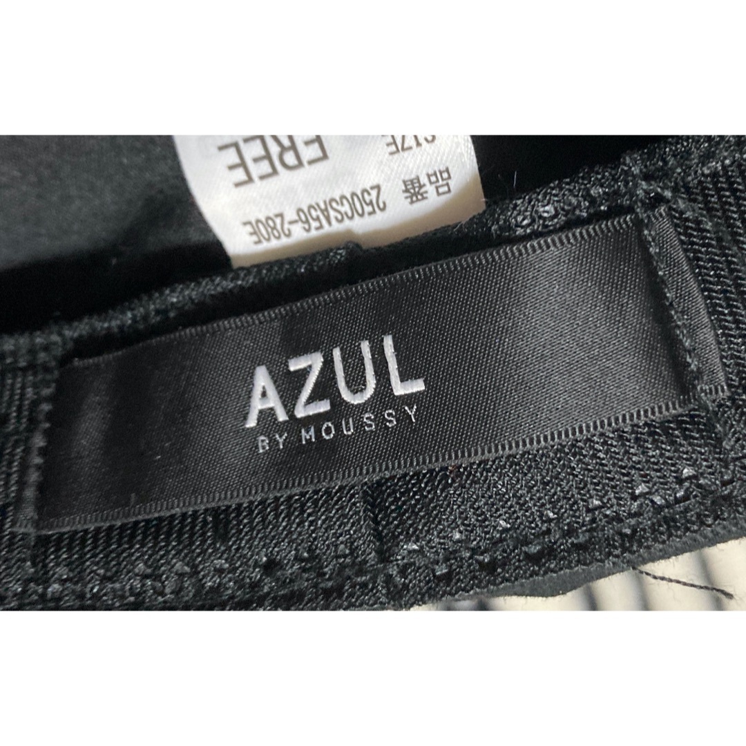 AZUL by moussy(アズールバイマウジー)の黒色キャスケットキャップ AZUL by moussy　アズールバイマウジー レディースの帽子(キャスケット)の商品写真