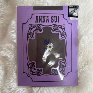 ANNA SUI ストッキングM〜Lデイジー＆バタフライワンポイント柄(タイツ/ストッキング)