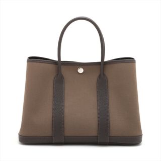 エルメス(Hermes)のエルメス ガーデンパーティTPM トワルミリタリー  カーキ レディース(トートバッグ)