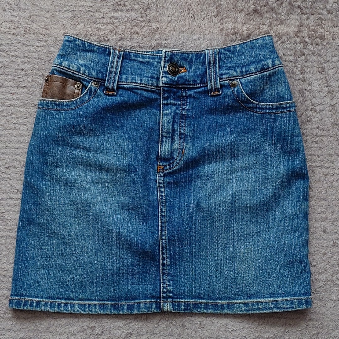 レディース デニムスカート ポケット付き Sサイズ レディースのスカート(ミニスカート)の商品写真
