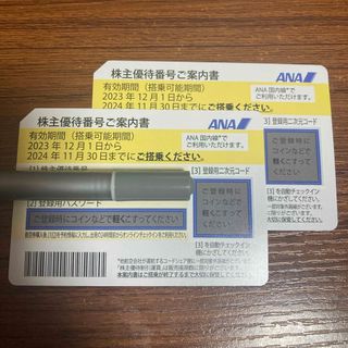 ANA 株主優待券　2枚(航空券)