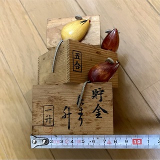 昭和レトロ　温海温泉土産　貯金たまり升(彫刻/オブジェ)