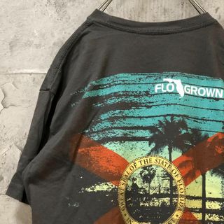 FLO GROWN バックプリント 雰囲気抜群 USA輸入 Tシャツ(Tシャツ/カットソー(半袖/袖なし))