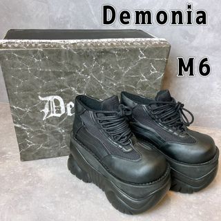 DEMONIA　デモニア　BOXER01 厚底スニーカー　M6 ２4㎝　ブラック(スニーカー)