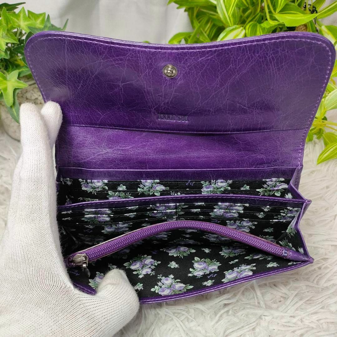 ANNA SUI(アナスイ)のアナスイ 長財布 がま口 バタフライ パープル ANNA SUI 財布 蝶 紫 レディースのファッション小物(財布)の商品写真