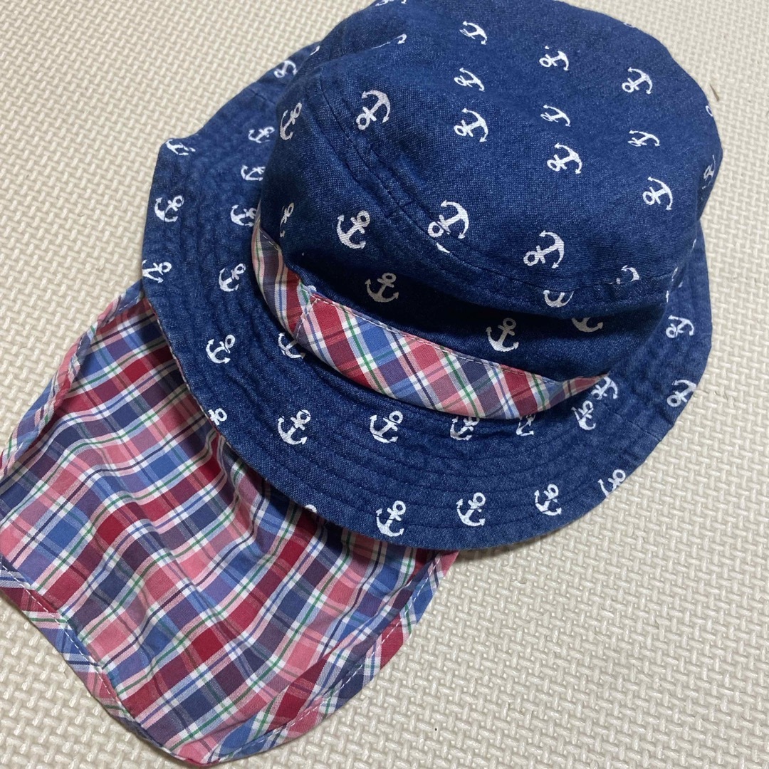 西松屋(ニシマツヤ)の帽子　48-50センチ キッズ/ベビー/マタニティのこども用ファッション小物(帽子)の商品写真