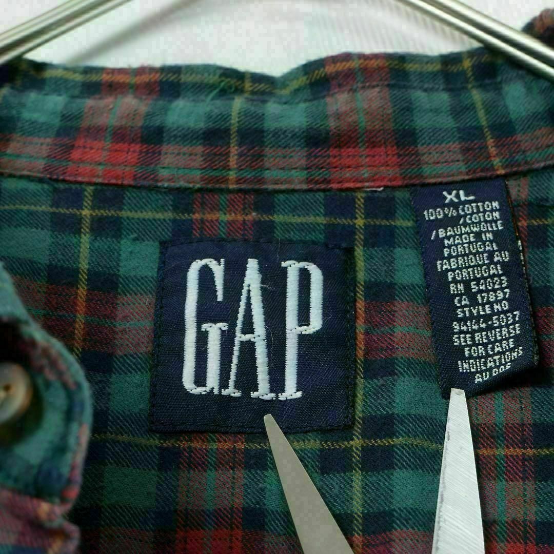 GAP(ギャップ)の【希少】オールドギャップ チェックシャツ ユーロ製 XL 90s 古着 入手困難 メンズのトップス(シャツ)の商品写真