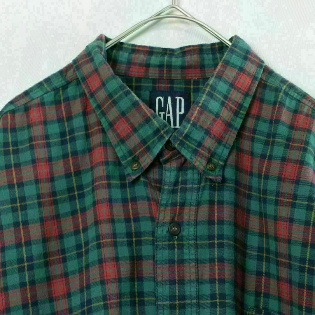 GAP(ギャップ)の【希少】オールドギャップ チェックシャツ ユーロ製 XL 90s 古着 入手困難 メンズのトップス(シャツ)の商品写真