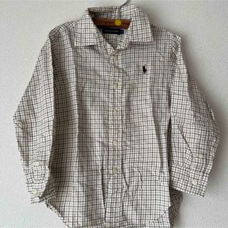 ラルフローレン(Ralph Lauren)の美品ラルフローレン長袖チェックシャツ110(ブラウス)