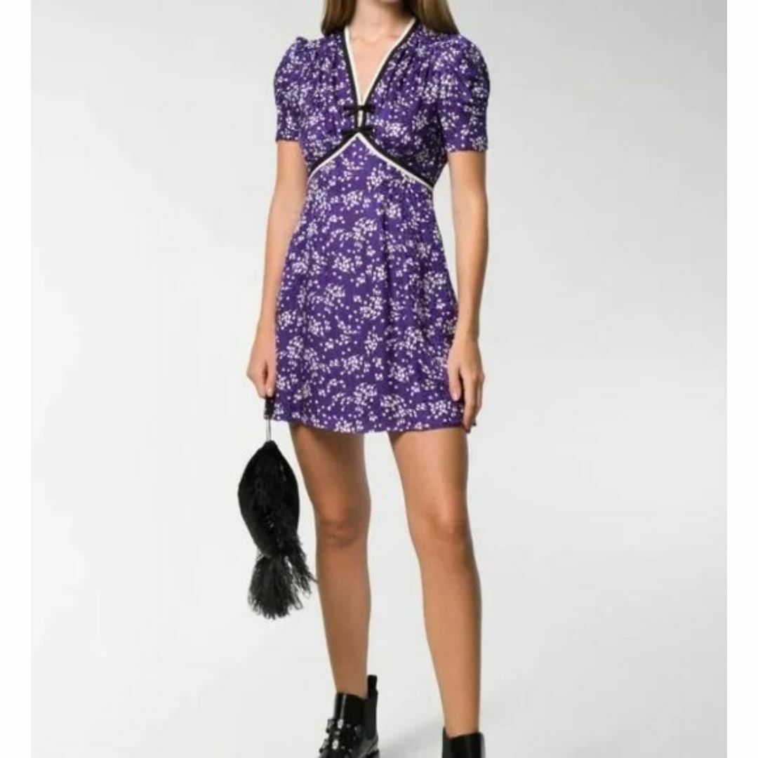 MIU MIU - 美品19SS MIUMIU ドレス フラワー ワンピース MIU MIU - 美品19SS MIUMIU ドレス フラワー ワンピース