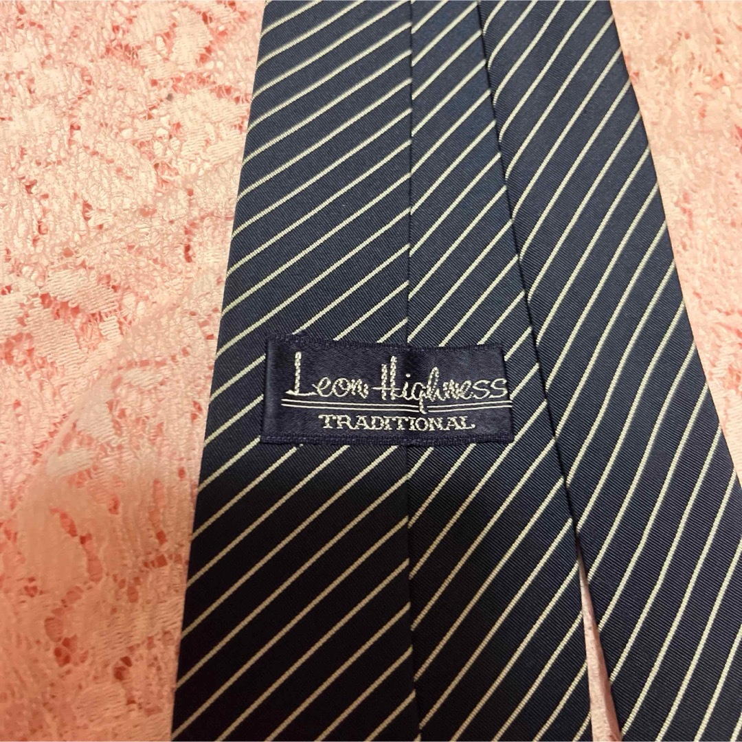 【レオンハイネス】　ネクタイ　メンズ　シゲマツ商事　絹100% メンズのファッション小物(ネクタイ)の商品写真