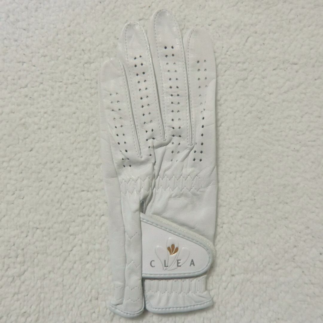 Kasco(キャスコ)のkasco CLEA ゴルフグローブ 白 18サイズ レディース用 天然皮革 レディースのファッション小物(手袋)の商品写真
