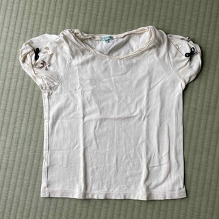 トッカ(TOCCA)のTOCCA Tシャツ　リボン　白　120(Tシャツ/カットソー)
