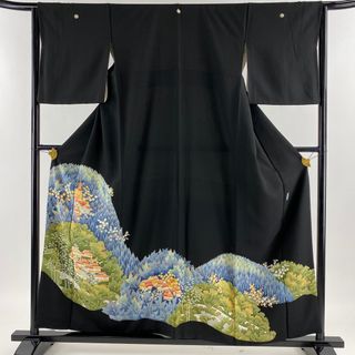 黒留袖 身丈158cm 裄丈65.5cm 正絹 名品 【中古】(着物)