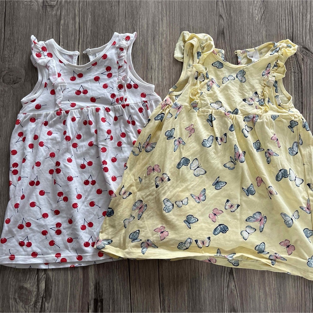 H&M(エイチアンドエム)のセット売り　ワンピース 90 キッズ/ベビー/マタニティのキッズ服女の子用(90cm~)(ワンピース)の商品写真