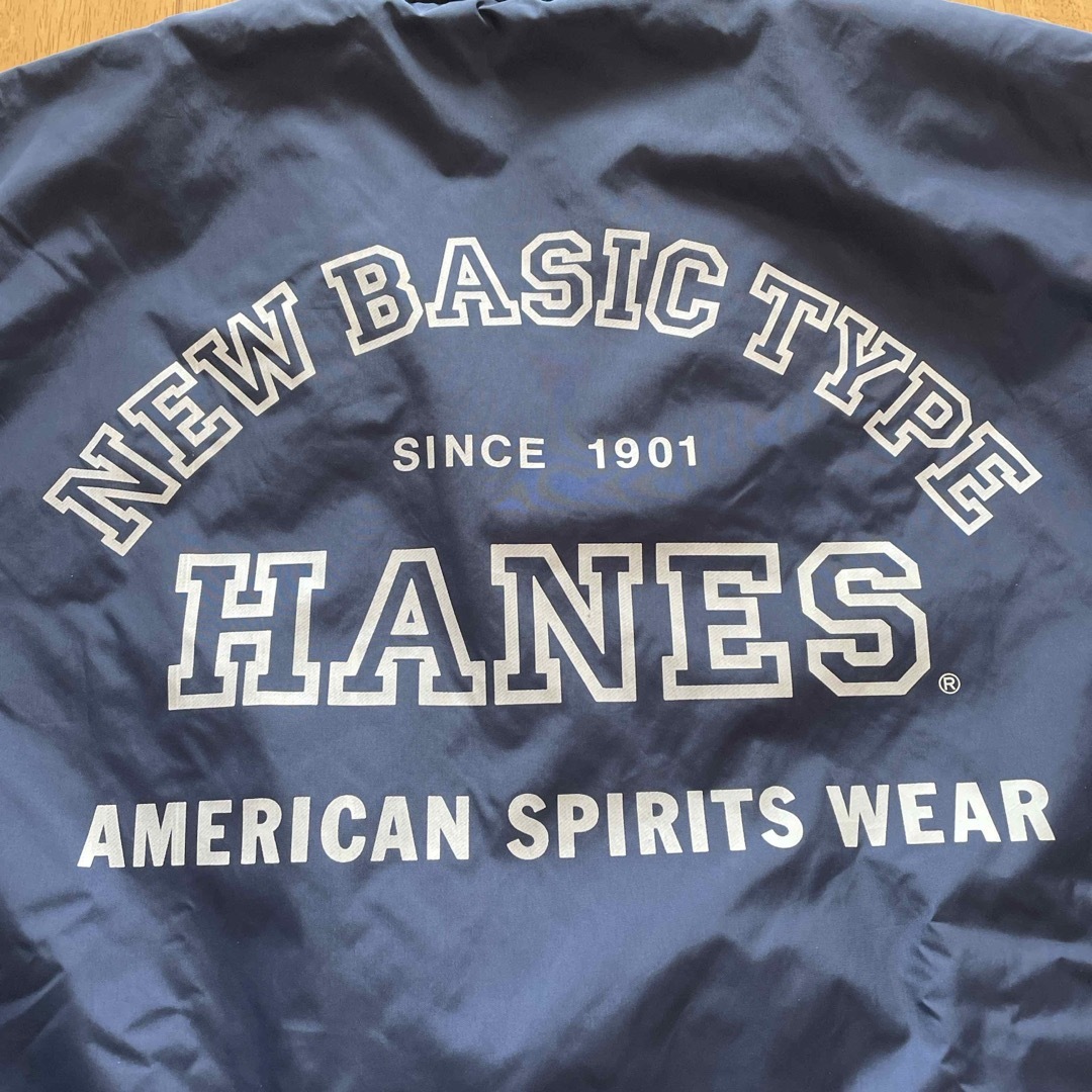 Hanes(ヘインズ)の80s90s 古着 Hanes ヘインズ ナイロンコーチジャケット／ネイビー M メンズのジャケット/アウター(ブルゾン)の商品写真