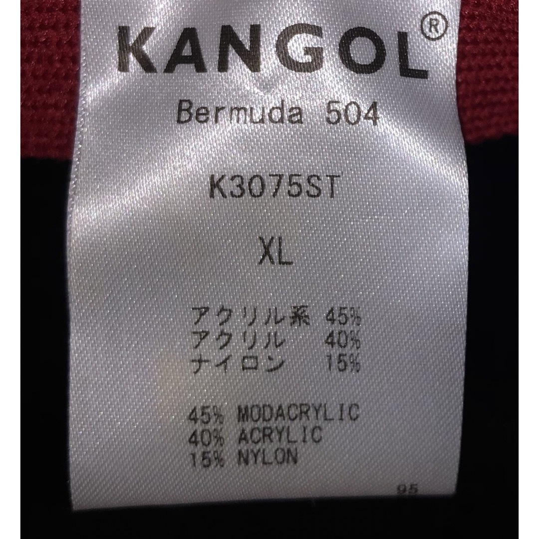 KANGOL(カンゴール)のXL 美品 KANGOL バミューダ ハンチングキャップ ブラック 黒 ベレー帽 レディースの帽子(ハンチング/ベレー帽)の商品写真