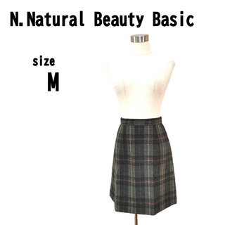 【M】N.Natural Beauty Basic チェック スカート 春秋(ミニスカート)