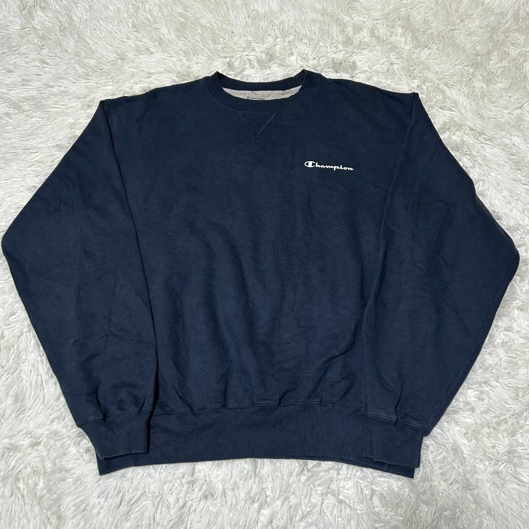 Champion(チャンピオン)の【US古着】チャンピオン スウェット M ネイビー ミドル 裏起毛 ✓3919 メンズのトップス(スウェット)の商品写真