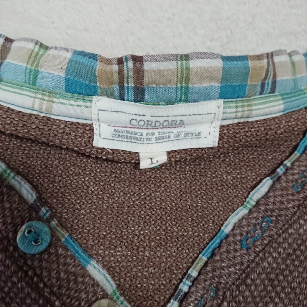 メンズ  Ｌ  cordoba  綿混ニット  Tシャツ メンズのトップス(ニット/セーター)の商品写真
