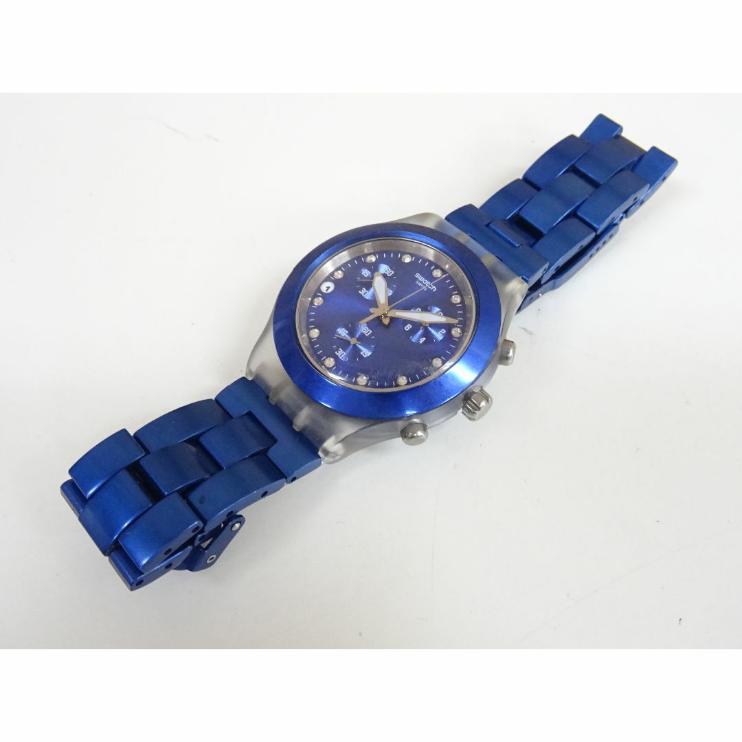 swatch(スウォッチ)のM岡059 / swatch スウォッチ 腕時計 クォーツ クロノグラフ デイト メンズの時計(腕時計(アナログ))の商品写真
