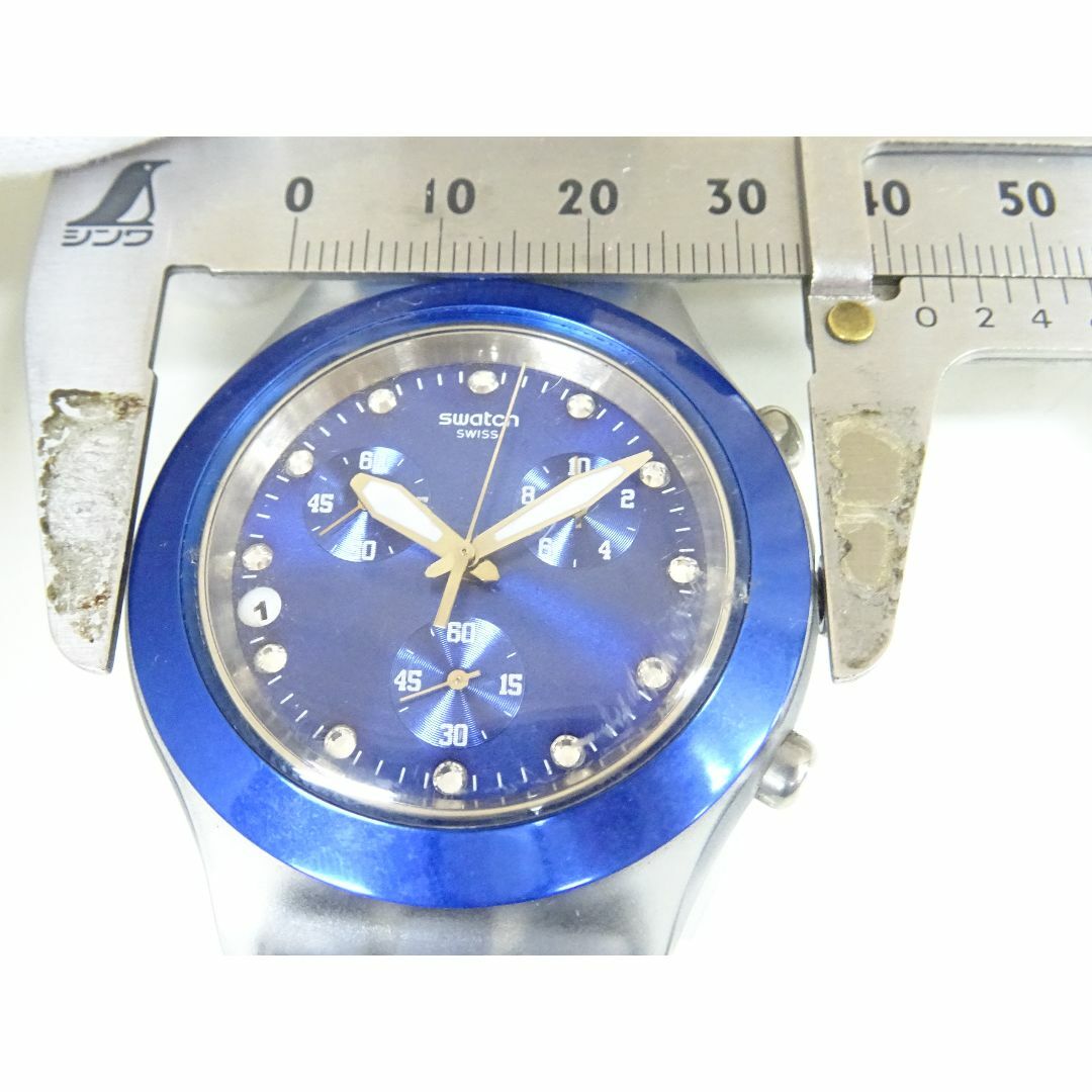 swatch(スウォッチ)のM岡059 / swatch スウォッチ 腕時計 クォーツ クロノグラフ デイト メンズの時計(腕時計(アナログ))の商品写真