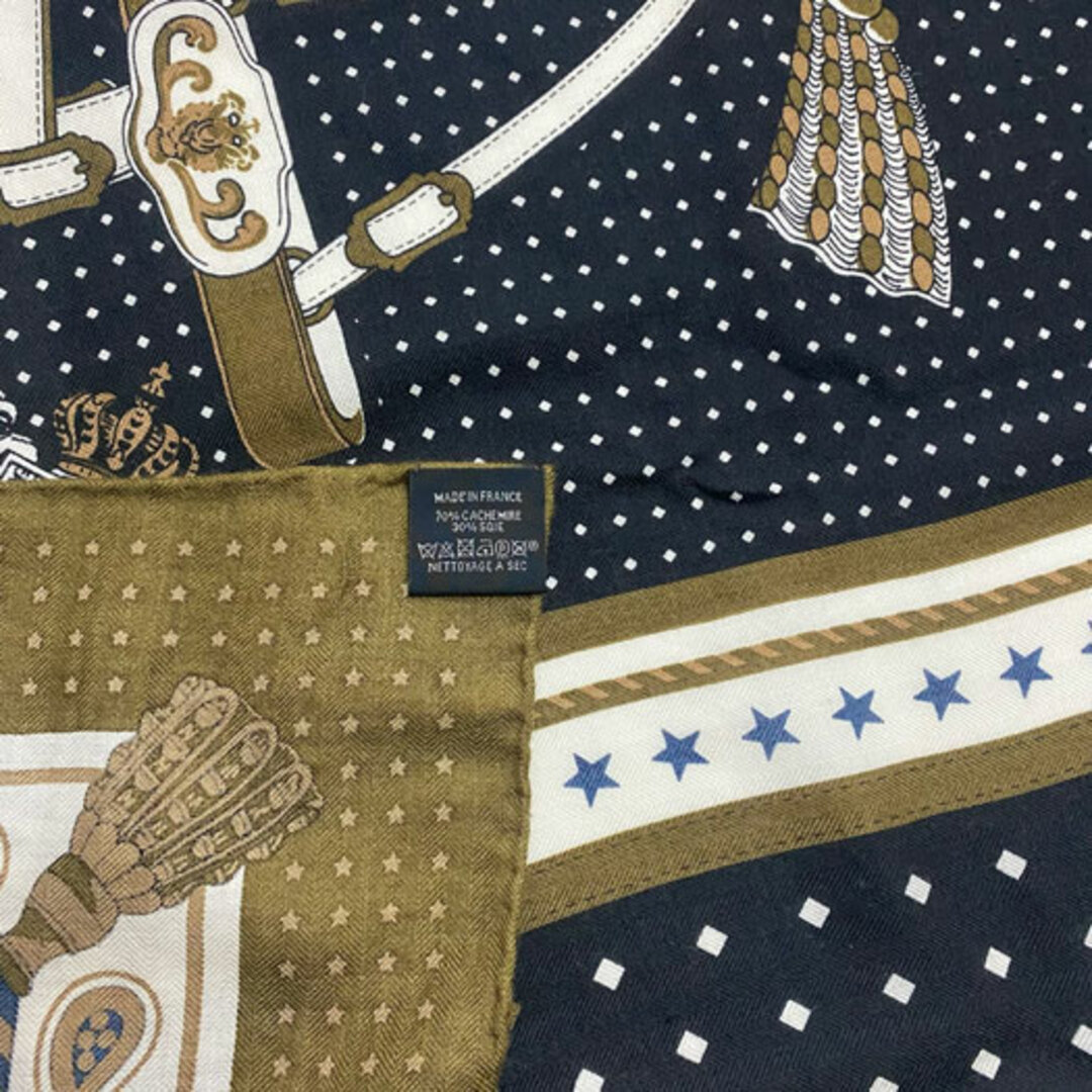 HERMES - エルメス カレジェアン 140 宮廷の馬具 カシミヤ HERMES - エルメス カレジェアン 140 宮廷の馬具 カシミヤ