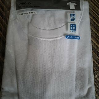 UNIQLO - 513ユニクロ　ドライデオドラントメッシュVネックＴシャツＬサイズ   未使用品