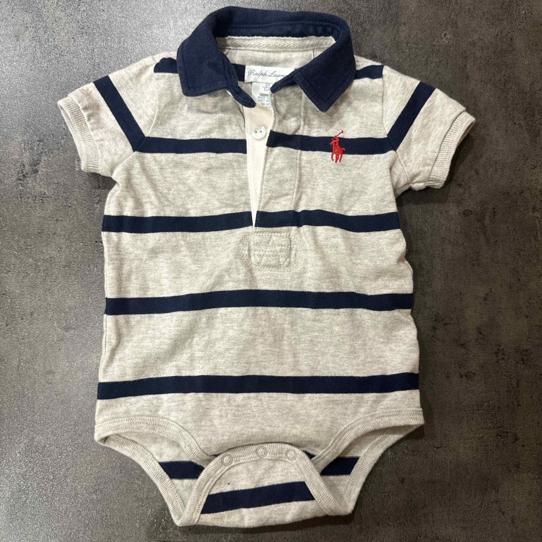 POLO RALPH LAUREN(ポロラルフローレン)の美品　ラルフローレン　ロンパース キッズ/ベビー/マタニティのベビー服(~85cm)(ロンパース)の商品写真