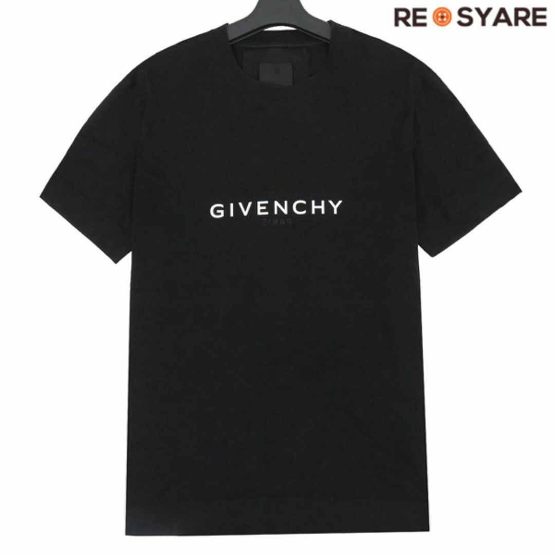 GIVENCHY(ジバンシィ)のGIVENCHY ジバンシィ BM71653Y6B リバース ロゴ 4G エンブレム プリント クルーネック ニット Ｔシャツ カットソー 46495 メンズのトップス(Tシャツ/カットソー(半袖/袖なし))の商品写真