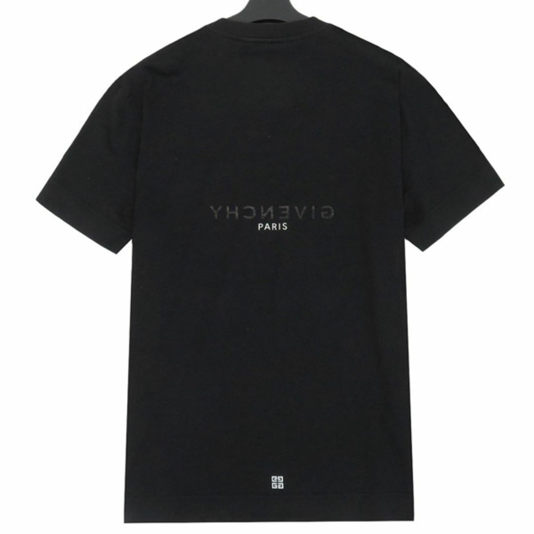 GIVENCHY(ジバンシィ)のGIVENCHY ジバンシィ BM71653Y6B リバース ロゴ 4G エンブレム プリント クルーネック ニット Ｔシャツ カットソー 46495 メンズのトップス(Tシャツ/カットソー(半袖/袖なし))の商品写真