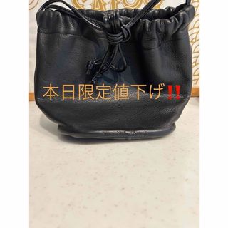 新品未使用‼️シボレザー　巾着2wayバッグ(その他)