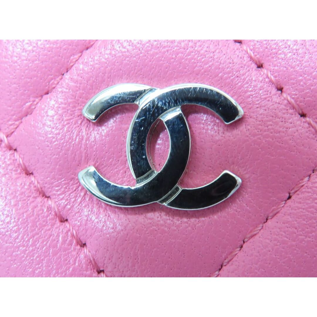 CHANEL(シャネル)のシャネル AP0216 ラムスキンｘSV金具 ピンク系 タイムレス クラシック コインパース【池袋店】【中古】 レディースのファッション小物(財布)の商品写真