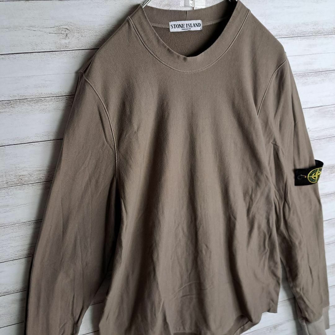 STONE ISLAND(ストーンアイランド)の【入手困難】ストーンアイランド ロングTシャツ スウェット 勲章 ワッペン ロゴ メンズのトップス(Tシャツ/カットソー(七分/長袖))の商品写真