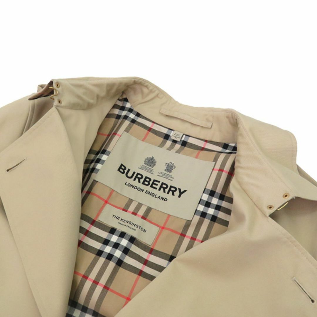 BURBERRY(バーバリー)の美品 バーバリー 8058334 THE KENSINGTON LONＧ ケンジントン ロング 裏ノバチェック ヘリテージ ダブル ベルト トレンチ コート 46483 メンズのジャケット/アウター(トレンチコート)の商品写真