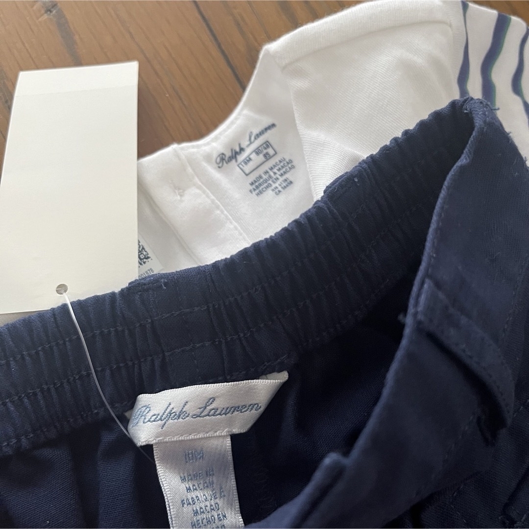 Ralph Lauren(ラルフローレン)のRalph Lauren新品キッズ・ベビー用セットアップ　18M  12M キッズ/ベビー/マタニティのベビー服(~85cm)(Ｔシャツ)の商品写真