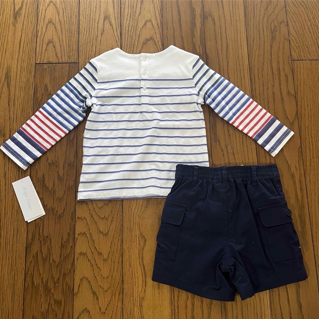 Ralph Lauren(ラルフローレン)のRalph Lauren新品キッズ・ベビー用セットアップ　18M  12M キッズ/ベビー/マタニティのベビー服(~85cm)(Ｔシャツ)の商品写真