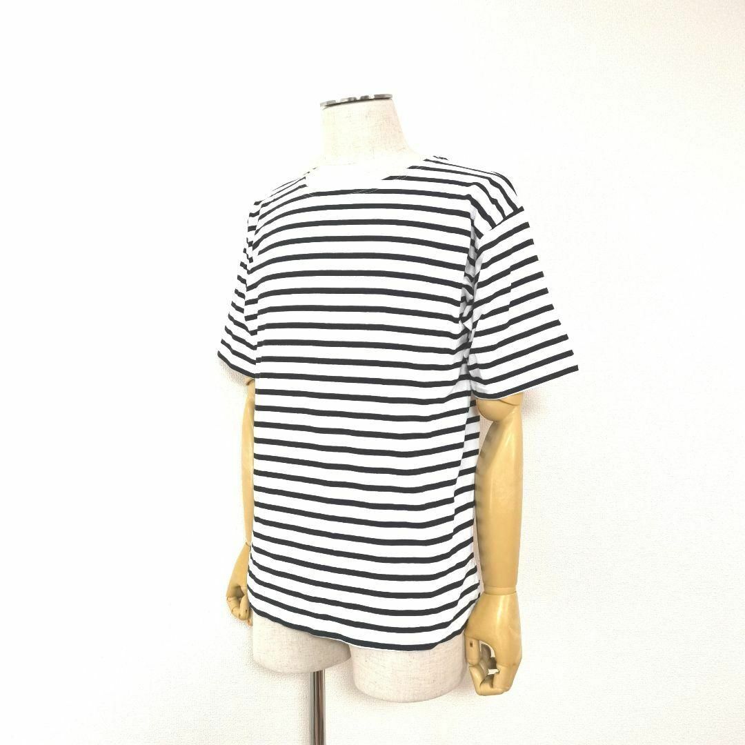 【M】RAGEBLUE レイジブルー メンズ ボーダー Tシャツ 半袖 白×黒 メンズのトップス(Tシャツ/カットソー(半袖/袖なし))の商品写真