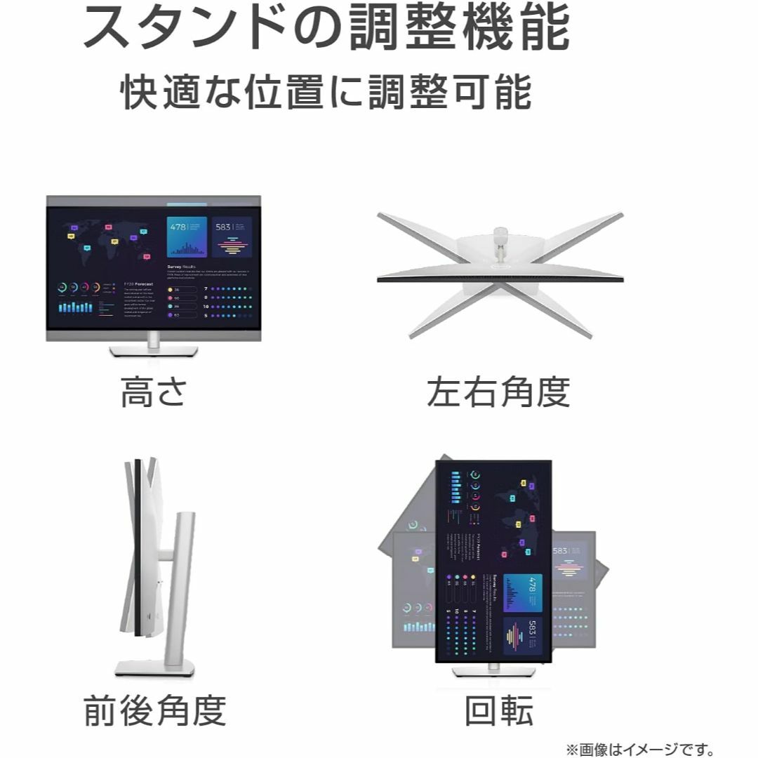 DELL(デル)のDell デジタルハイエンドシリーズ 27インチ USB-C HUB モニタ－ スマホ/家電/カメラのPC/タブレット(ディスプレイ)の商品写真