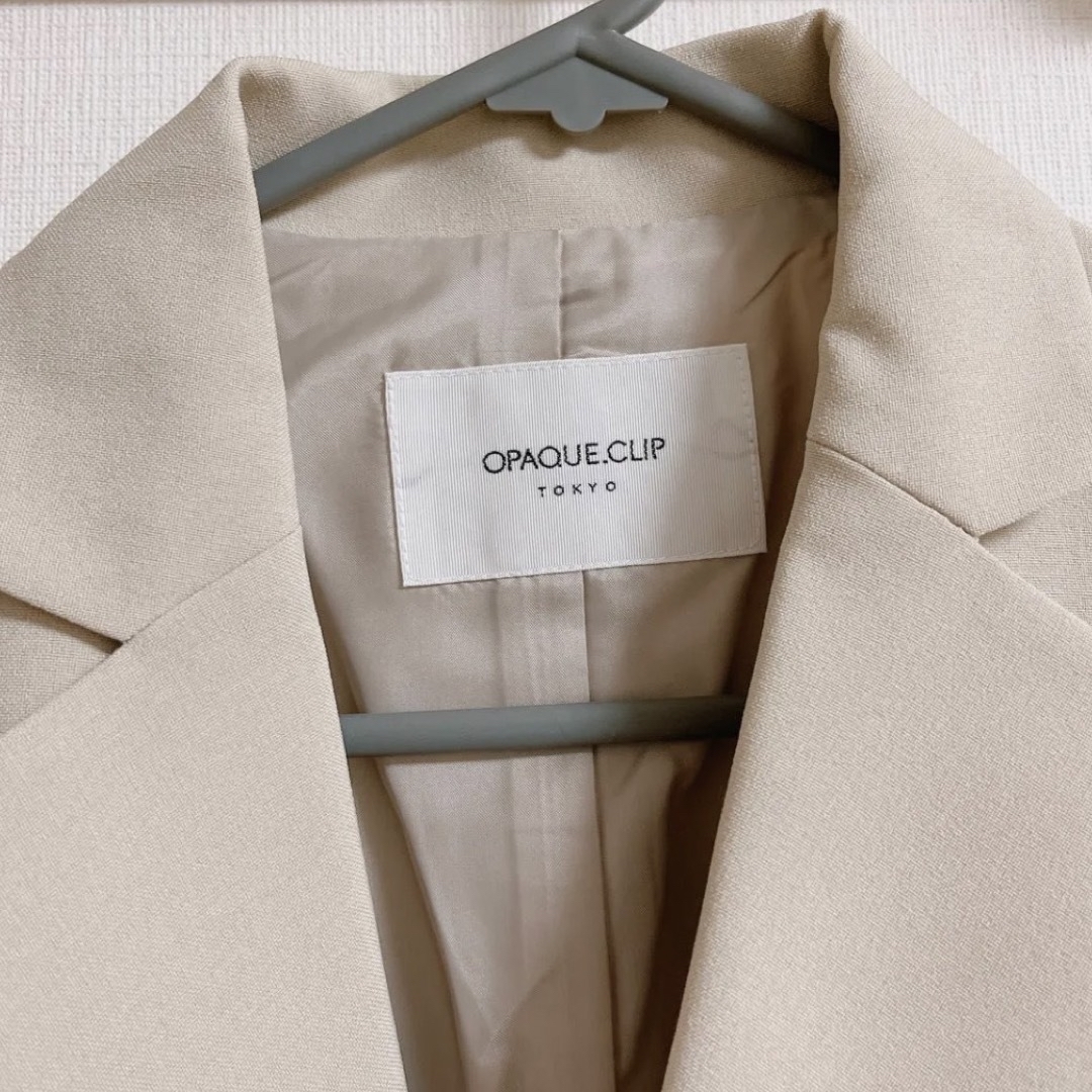 OPAQUE.CLIP(オペークドットクリップ)の【セットアップ】オペークドットクリップ　ダブルテーラードジャケットパンツ レディースのフォーマル/ドレス(スーツ)の商品写真